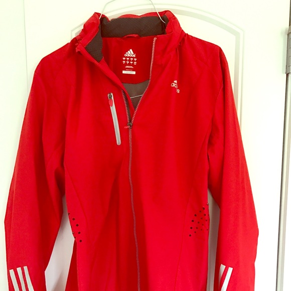 men's red adidas jacket
